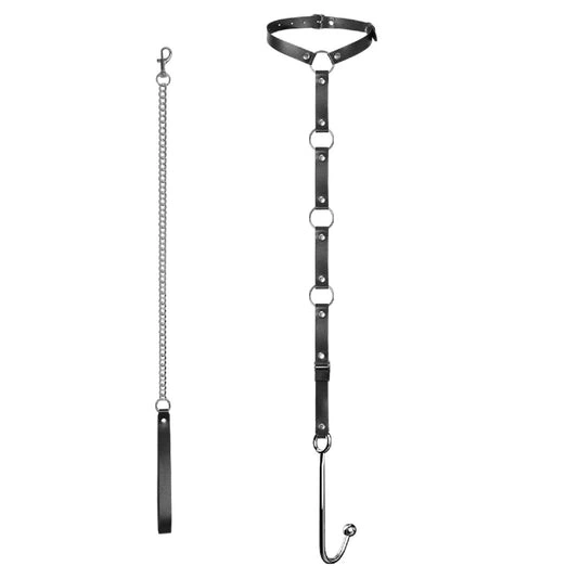 5853 Leash Collar Anal with Hook EverydayUse Kinky and 0908